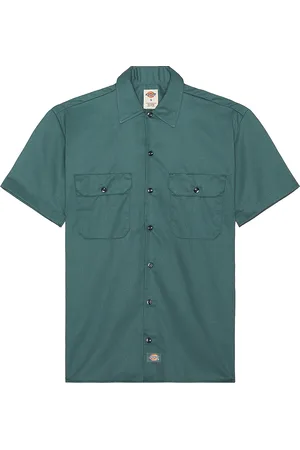 Dickies Original Twill Short Sleeve Work Shirt in - Teal. Size M (also in ).