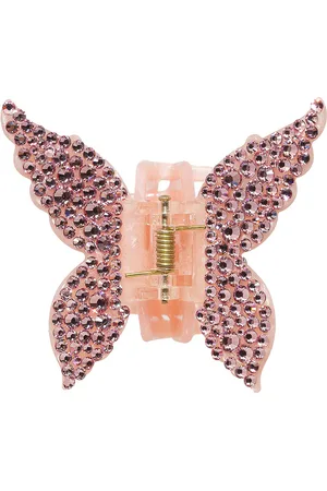 Emi Jay For FWRD Crystal Papillon Clip in - Pink. Size all.