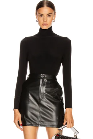 Norma Kamali Long Sleeve Turtleneck Bodysuit in - . Size L (also in M, XL).