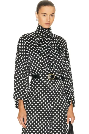 Saint Laurent Satin Blouse in - Black. Size 40 (also in 38).
