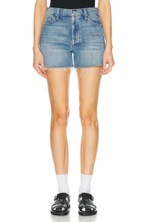 Mother The Skipper Short N Long Short in - Denim-Light. Size 23 (also in 24, 25, 27, 28, 29).