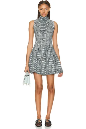 Alaïa Skater Dress in - Grey. Size 36 (also in 38, 42).