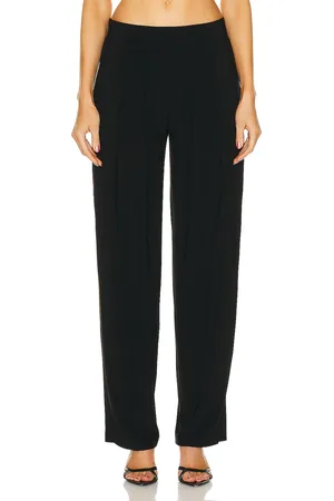Norma Kamali Low Rise Pleated Trouser in - . Size L (also in XL).