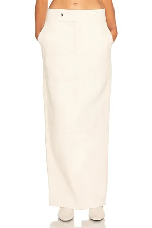 Helsa Maxi Skirt in - Ivory. Size M (also in XS, XXS).