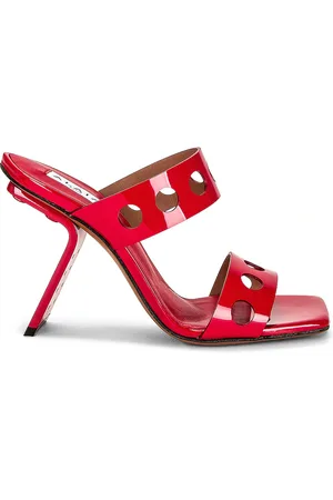 Alaïa Perfo 100 Mule in - Red. Size 38 (also in 39.5).