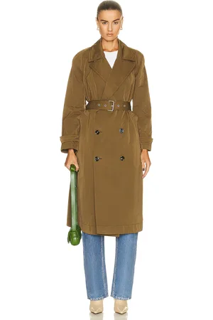 Bottega Veneta Tech Nylon Trench Coat in - Olive. Size 34 (also in ).