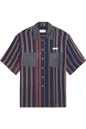 4SDESIGNS Short Sleeve Utility Shirt in - Blue. Size M (also in ).