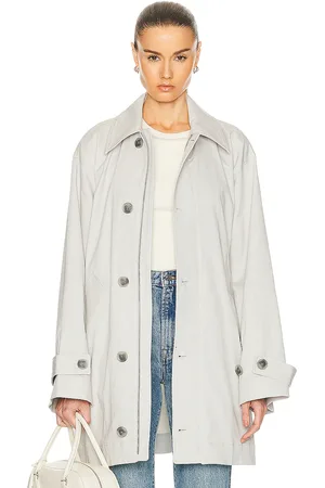 GRLFRND Oversized Car Coat in - Light Grey. Size S (also in ).