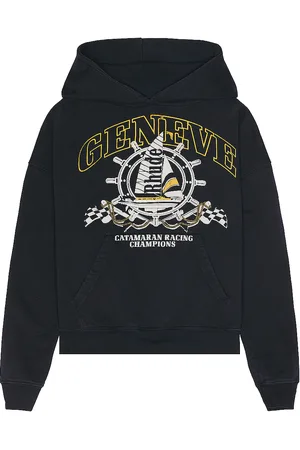 Rhude Geneve Catamaran Hoodie in - Black. Size L (also in M, XL/1X).