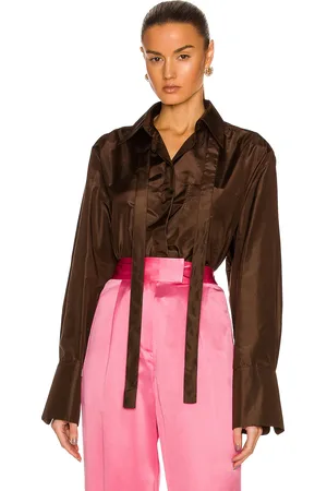 VALENTINO Long Sleeve Shirt in - Brown. Size 42 (also in ).