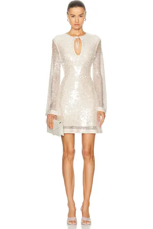 Simkhai Kari Mini Dress in - Metallic Neutral. Size 0 (also in 2).