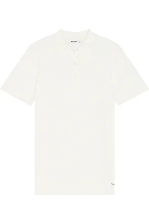Simkhai Barron Short Sleeve Polo in - Cream. Size M (also in S).