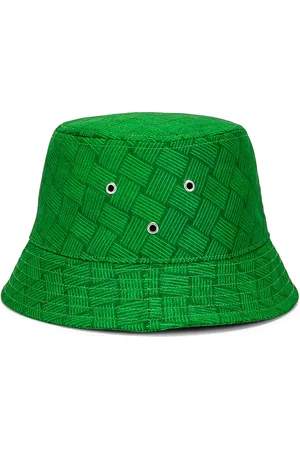 Bottega Veneta Intreccio Jacquard Nylon Bucket Hat in - Green. Size L (also in M, S).