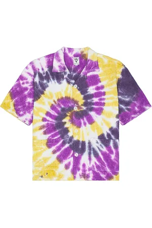 SOUTH2 WEST8 Cabana Shirt Cotton Pile Tie Dye in - Multi. Size S (also in ).