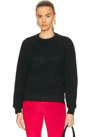 Saint Laurent Old School Logo Sweatshirt in - Black. Size M (also in ).