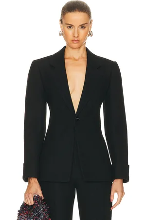 Bottega Veneta Structured Double Melange Jacket in - . Size 38 (also in 40).