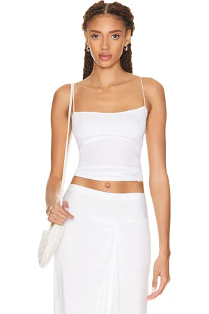 ENZA COSTA Supima Cotton Essential Strappy Tank in - . Size L (also in M, S, XL, XS).