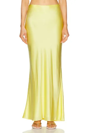 The Sei Bias Maxi Skirt in - Yellow. Size 8 (also in ).