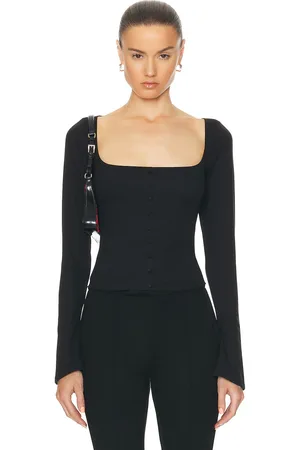 Mirror Palais Tudor Top in - Black. Size M (also in XS).