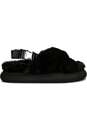 Moncler Solarisse Faux Fur Sandal in - . Size 37 (also in 38, 39, 41).