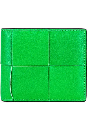 Bottega Veneta Cassette Bi-Fold Wallet in - Green. Size all.