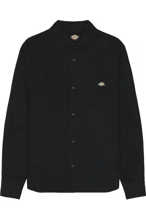 Dickies Duck Canvas Long Sleeve Shirt in - Black. Size S (also in ).