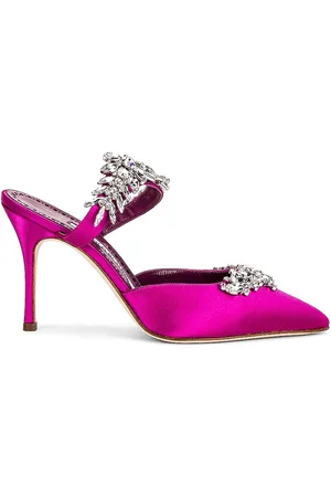 Manolo Blahnik Lurum 90 Heel in - Purple. Size 34.5 (also in 35, 35.5, 36, 37, 38, 39.5).