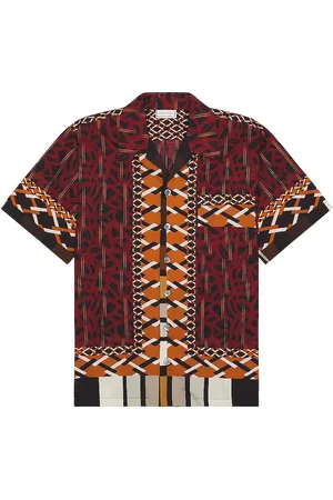 PIERRE-LOUIS MASCIA Camicia Uomo Manica in - Burgundy. Size S (also in XS).