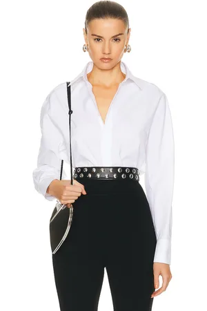 Alaïa Poplin Shirt in - White. Size 42 (also in ).