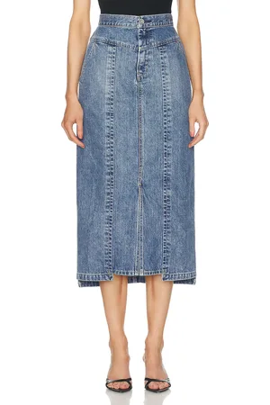 Moussy Clovernook Skirt in - Denim-Dark. Size XS (also in ).