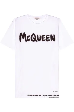 Alexander McQueen Graffiti Print T-Shirt in - . Size L (also in M, XL/1X).