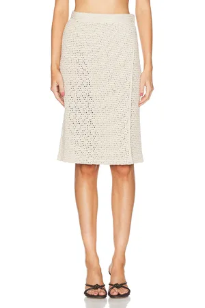 Bottega Veneta Midi Skirt in - Beige. Size L (also in S, XS).