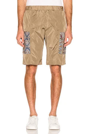 Paria Farzaneh Renewal Contrast Patch Pocket Short in - Neutral,Paisley. Size XL (also in ).