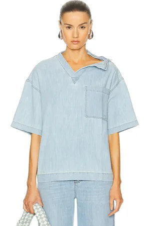 Bottega Veneta Wide Shirt in - Denim-Light. Size M (also in S).