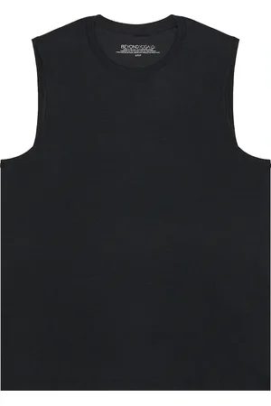 Beyond Yoga Featherweight Freeflo Muscle Tank in - Blue. Size L (also in M, S, XL/1X).