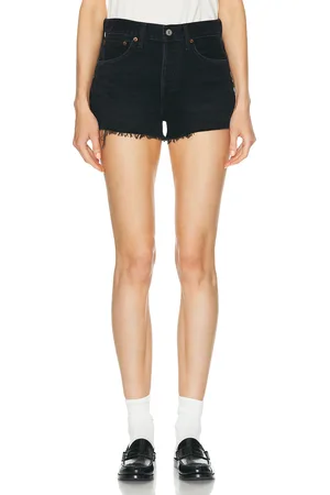 AGOLDE Parker Short in - Black. Size 23 (also in 31, 33).