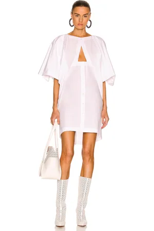 Alaïa Sleeveless Hooded Dress in - White. Size 36 (also in 38).