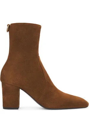 Saint Laurent Betty Zipped Bootie in - Brown. Size 36 (also in 36.5, 37, 37.5, 38.5, 39.5, 40, 41).
