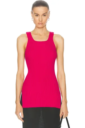 Helmut Lang Rib Tank Top in - Fuchsia. Size M (also in S).