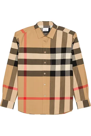 Burberry Somerton Check Shirt in - Brown. Size L (also in M, S).