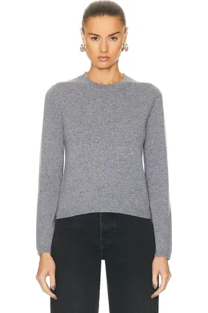 Guest In Residence Shrunken Crew Top in - Grey. Size L (also in ).