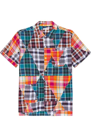 ENGINEERED GARMENTS Camp Shirt in - Orange,Teal. Size M (also in ).