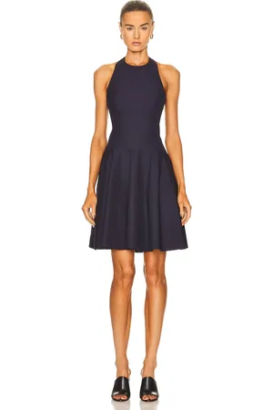 Alaïa Mini Sun Dress in - Navy. Size 40 (also in 42, 44).