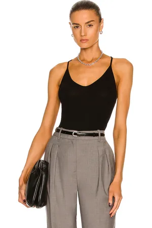 ENZA COSTA Stretch Silk Knit V Racer Tank in - . Size L (also in XL).
