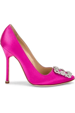 Manolo Blahnik Hangisi 115 Pump in - Fuchsia. Size 34.5 (also in 35, 35.5, 36.5, 37, 37.5, 38, 38.5, 39, 39.5, 41).