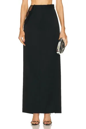Grace Peek Open Thigh Skirt in - . Size L (also in M, S, XS).
