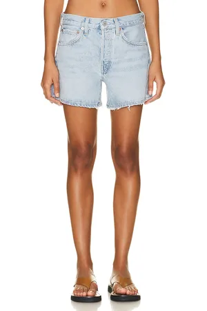 AGOLDE Parker Long Short in - Denim-Light. Size 30 (also in 31, 32, 33, 34).