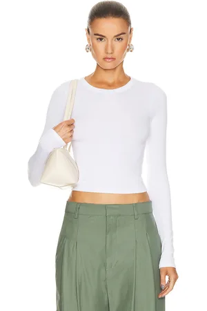 ENZA COSTA Silk Knit Long Sleeve Tuck Top in - . Size L (also in XL).