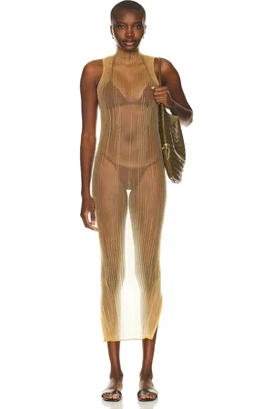 AISLING CAMPS Mist Tube Dress in - Tan. Size M (also in S).