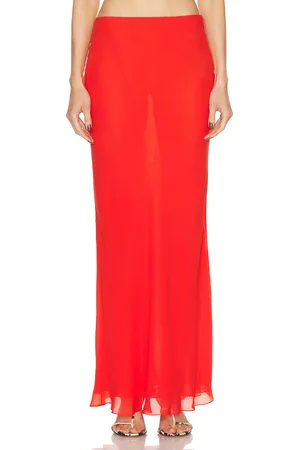 Khaite Mauva Skirt in - Red. Size 2 (also in 6).